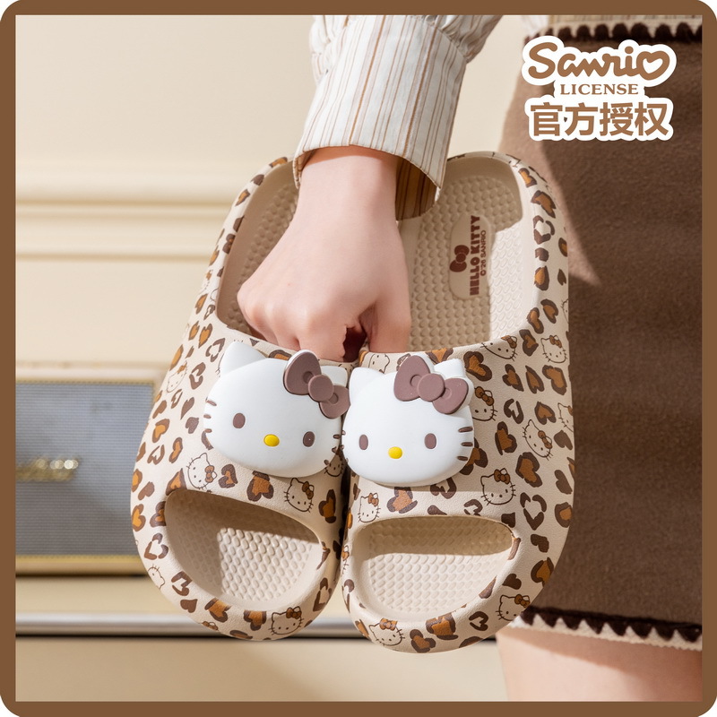 Home Bathroom Size - Urocze letnie kapcie damskie Hello Kitty,
