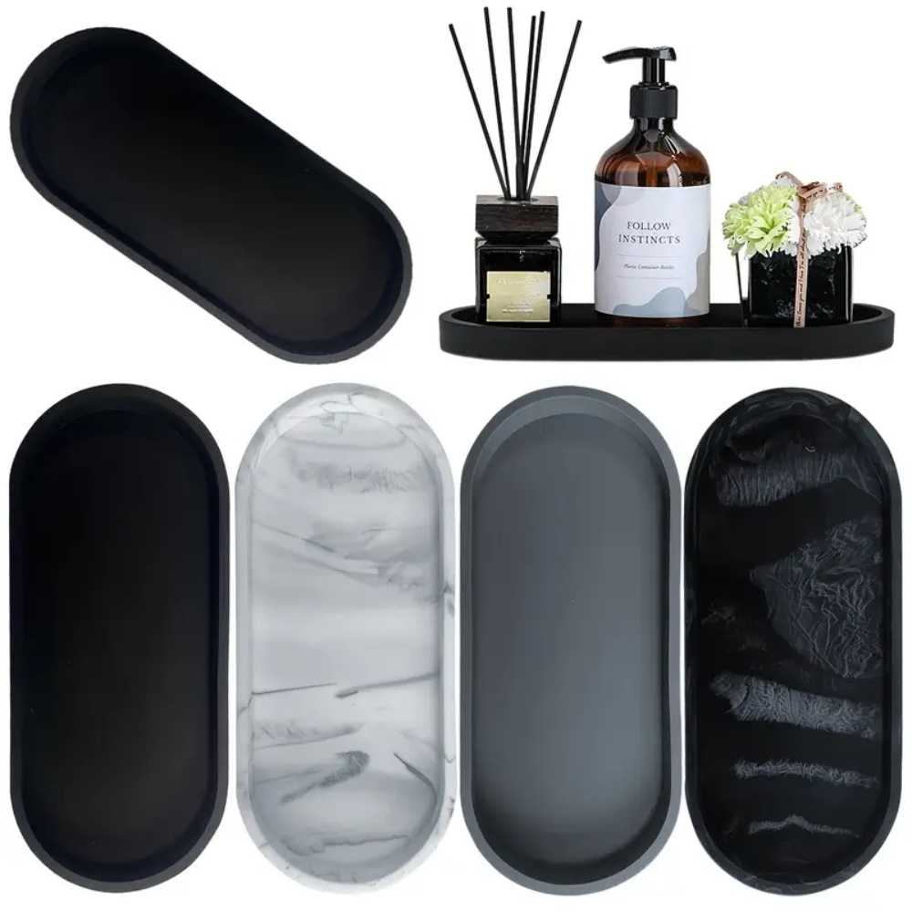 Home Essentials Bathroom Rack - 1 szt. Silikonowa taca do łazienki,