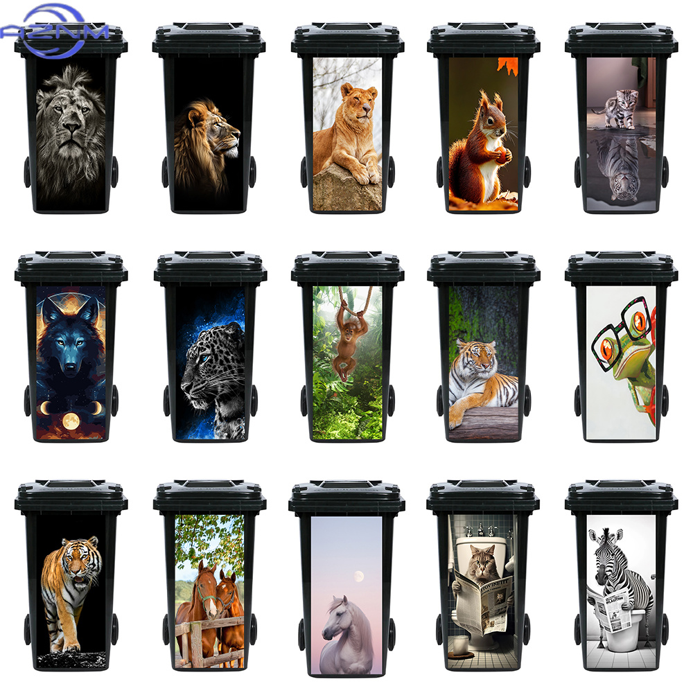 Home Bathroom Trash Can - Naklejka na kosz na śmieci z