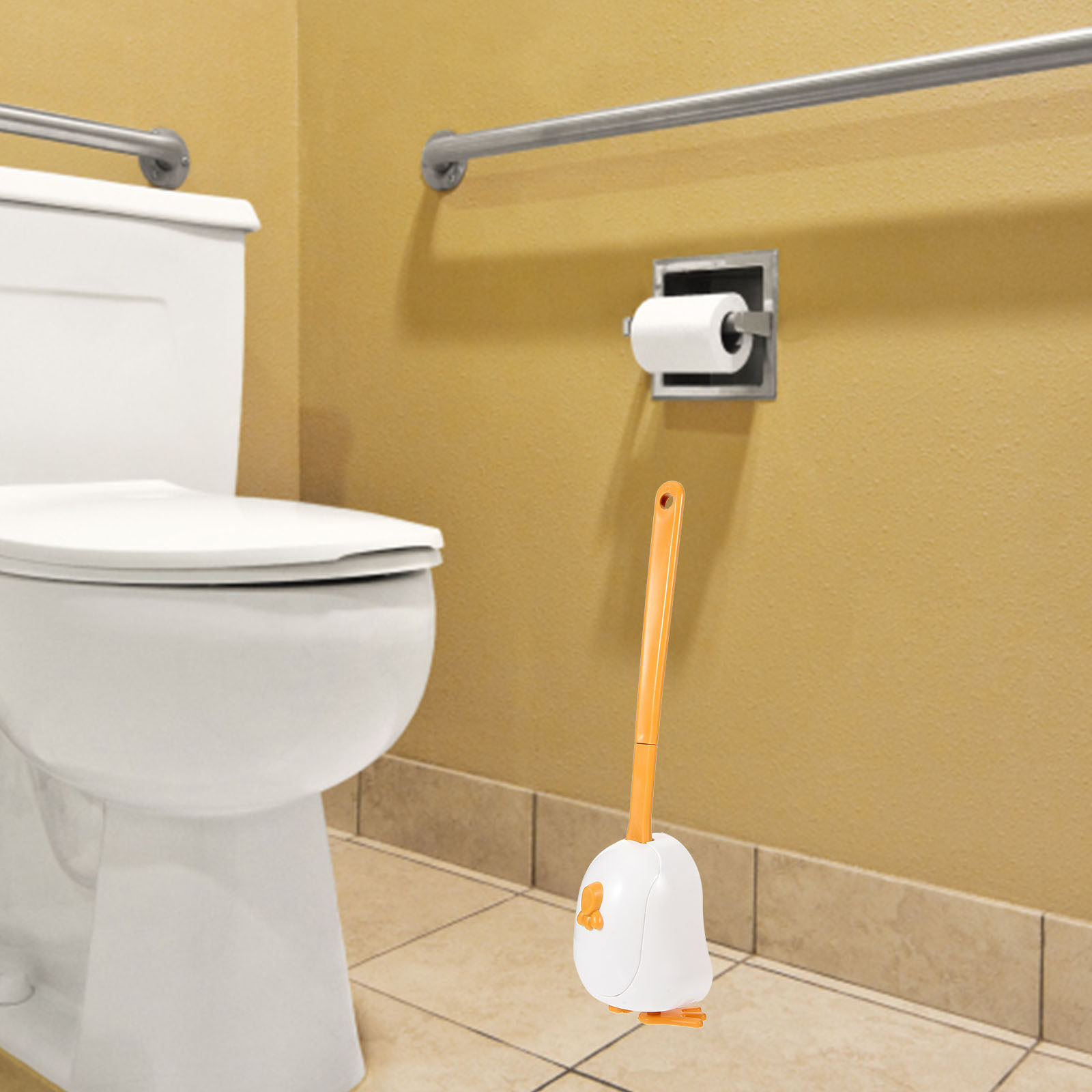 Toilet Brush Holder - Szczotka do WC z uchwytami, wielofunkcyjna,
