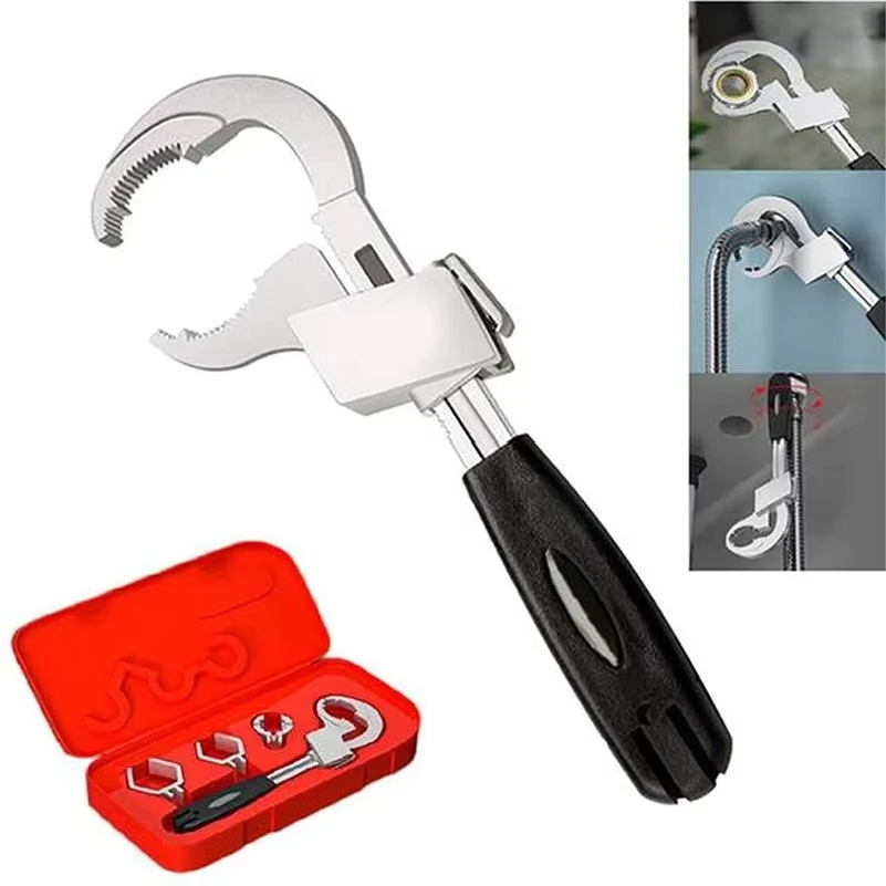 Home Bathroom Repair - Uniwersalny Regulowany Klucz do Umywalki, Wielofunkcyjny