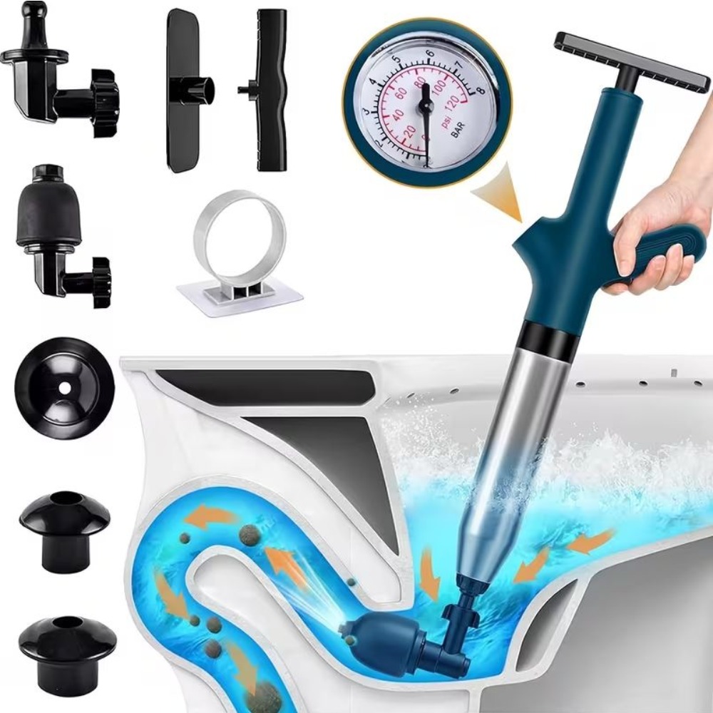 Plunger Toilet - Zestaw do udrażniania toalet powietrzem, udrażniacz