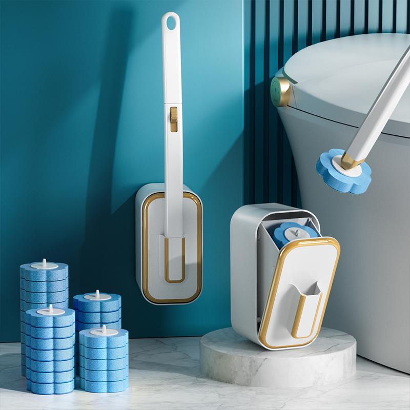 Plunger Toilet - Zestaw szczotek do WC montowany na