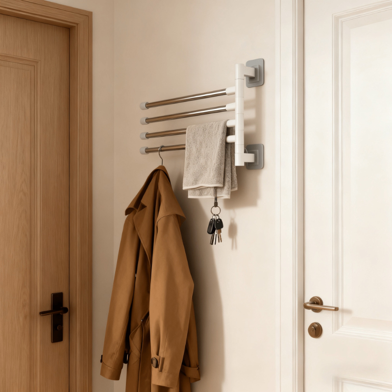 Home Essentials Bathroom Rack - Nowoczesny minimalistyczny półka na ręczniki z