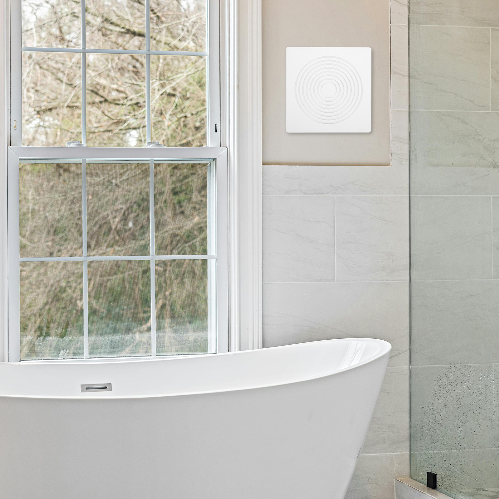 Home Bathroom Vent Fans - Kwadratowa osłona wentylatora łazienkowego z sprężynową