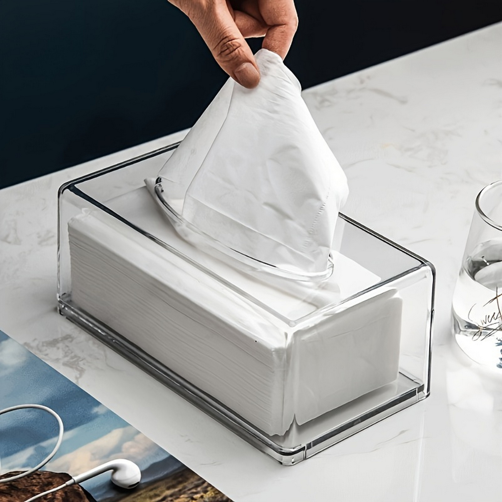 Home Bathroom Paper Towel Dispenser - Organizer na chusteczki do domowego biura,