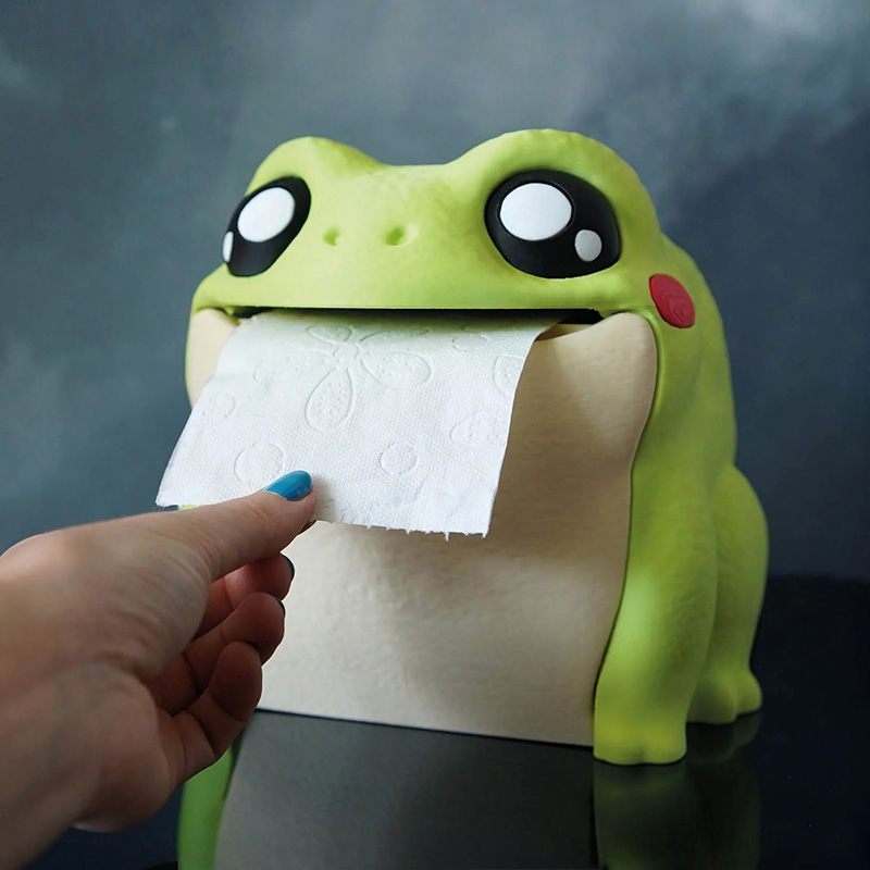 Home Bathroom Paper Towel Dispenser - Zabawny Pudełko na Chusteczki w Kształcie