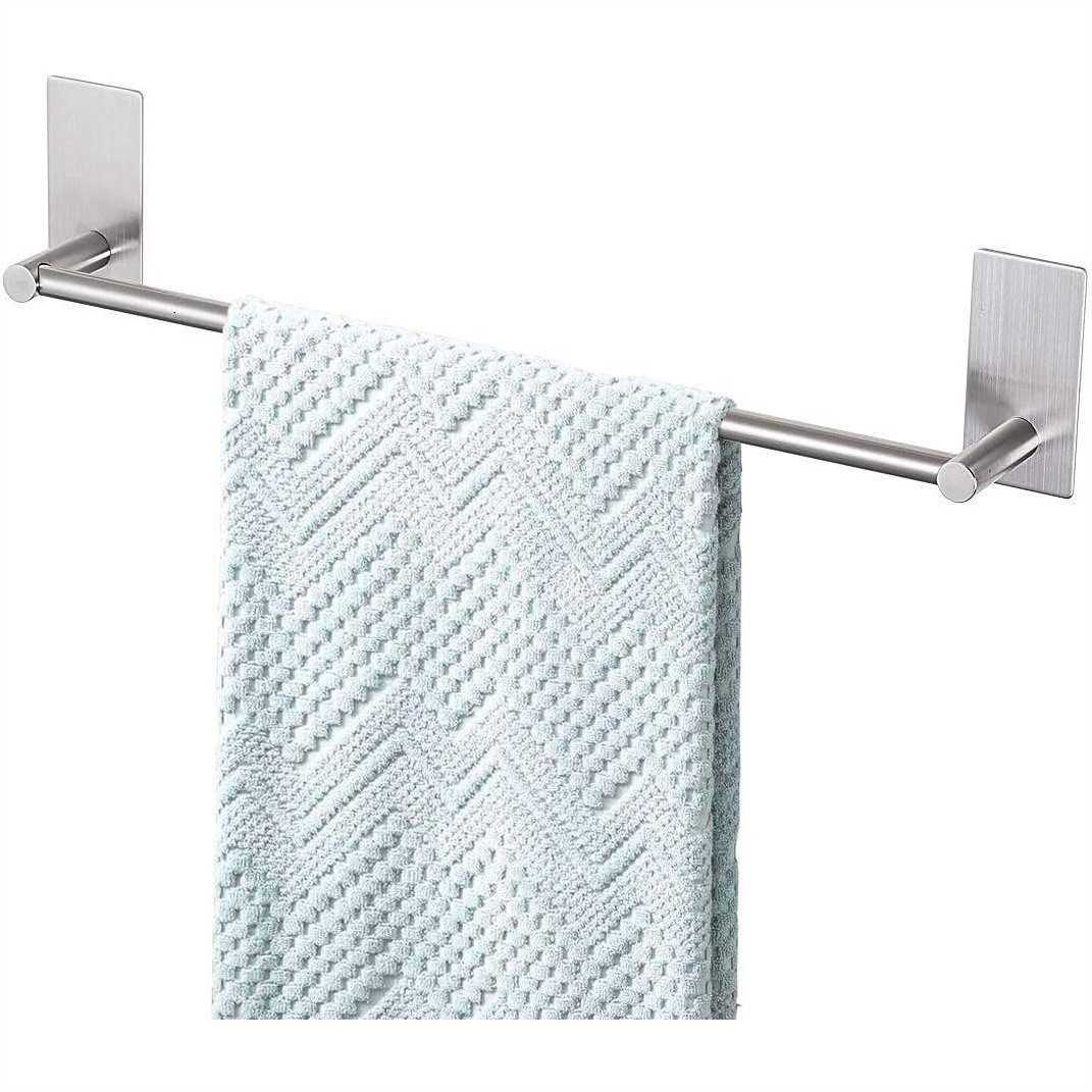 Towel Bar Stainless - 16-calowy wieszak na ręczniki bez wiercenia,