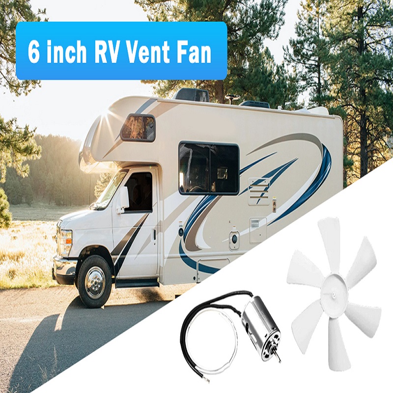 Home Bathroom Vent Fans - Białe łopatki wentylatora wyciągowego RV z