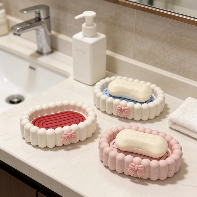 Home Essentials Bathroom Rack - Pojemnik na mydło do łazienki, duży