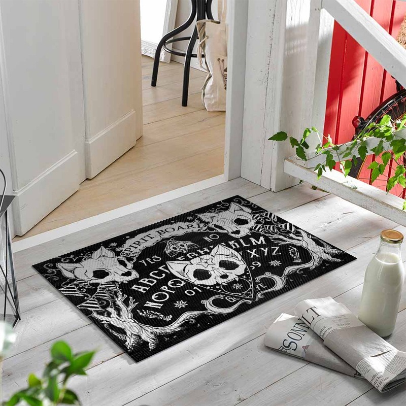 Zara Home Bathroom Rug - Ciemna gotycka mata podłogowa do łazienki
