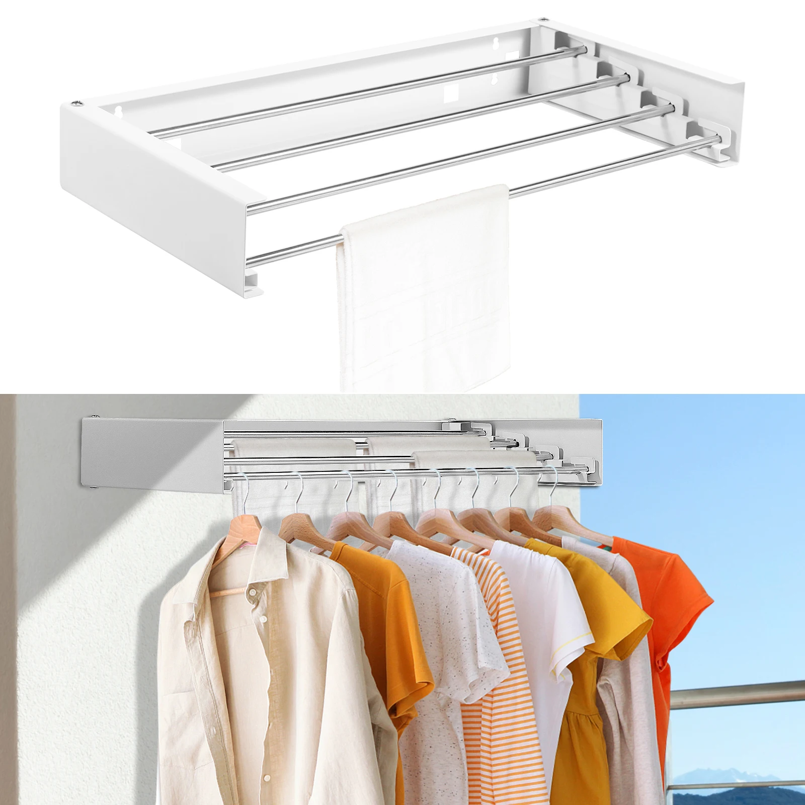 Towel Bar Stainless - Składana wieszak na ubrania ze stali