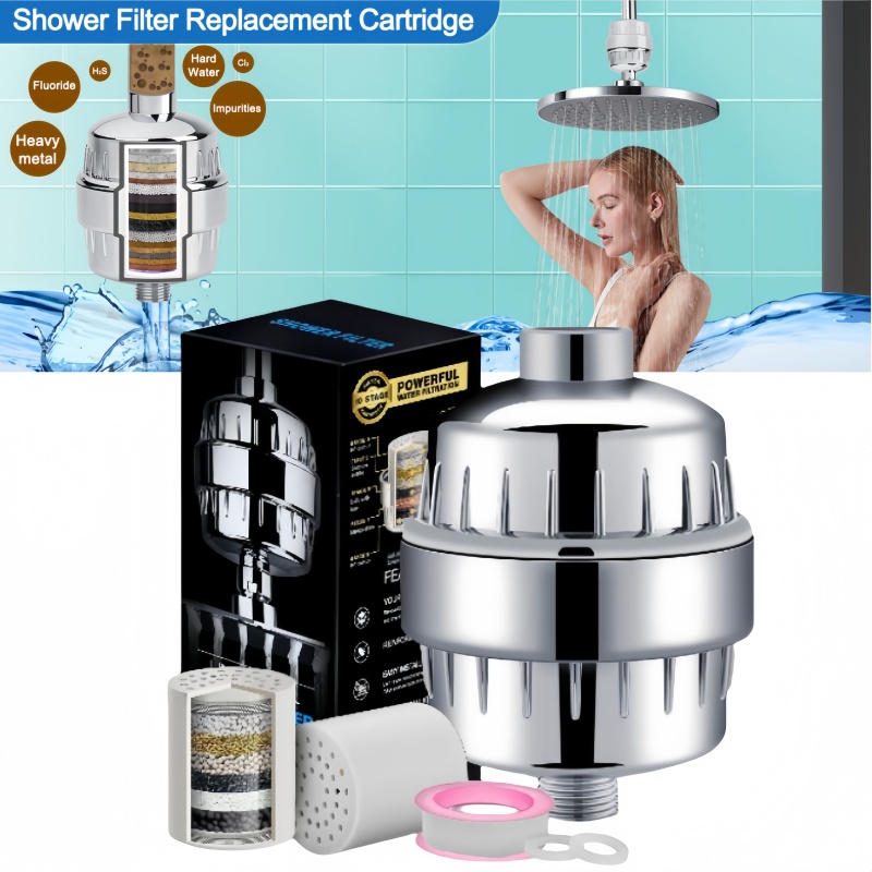 Home Bathroom Water Filter - 15/20-stopniowy filtr głowicy prysznicowej o wysokiej