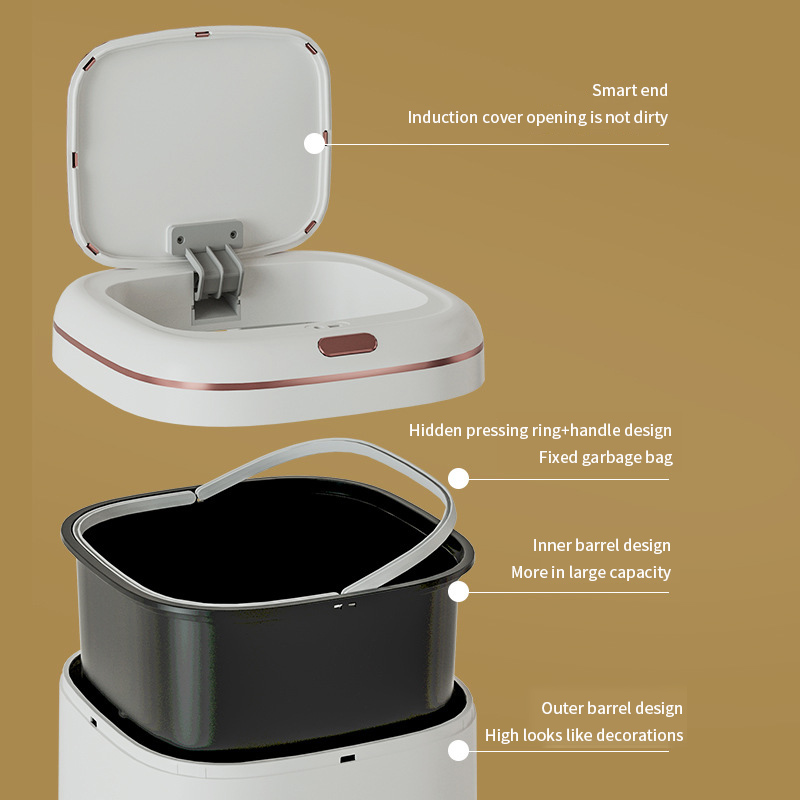20/35/40L Inteligentny kosz na – Home Bathroom Trash Can recenzja i cena