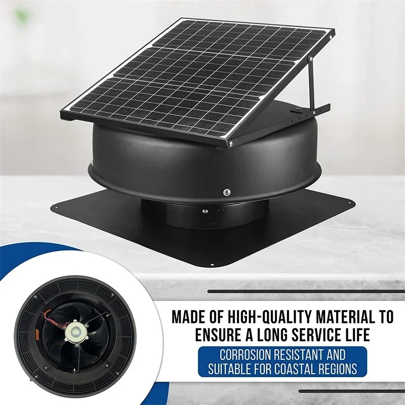 Czarny panel wentylatora dacho – Home Bathroom Vent Fans recenzja i cena