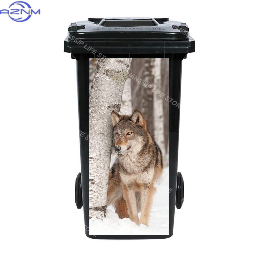 Naklejka na kosz na śmieci z m – Home Bathroom Trash Can recenzja i cena