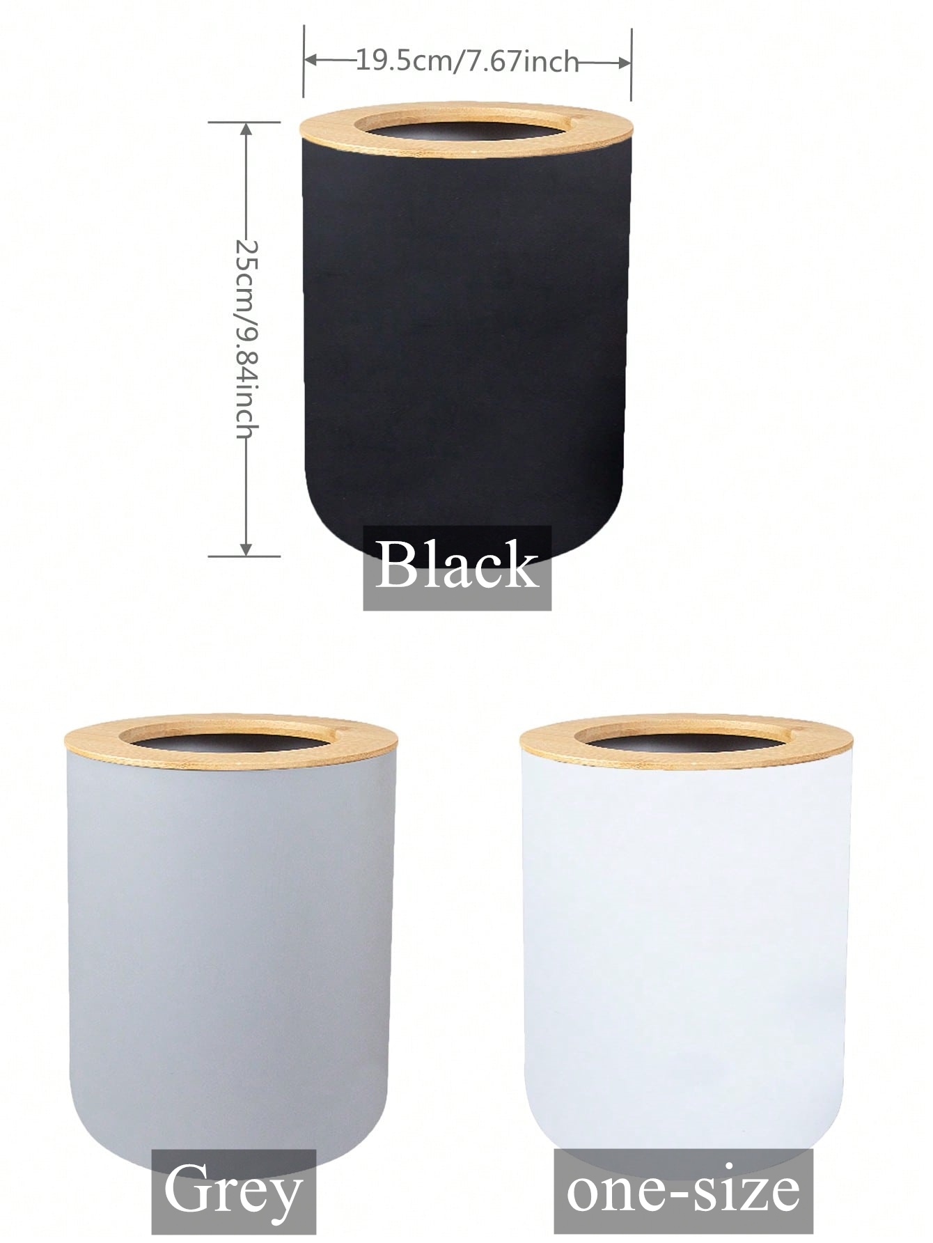 Czarny Plastikowy Kosz na Śmie – Home Bathroom Trash Can recenzja i cena