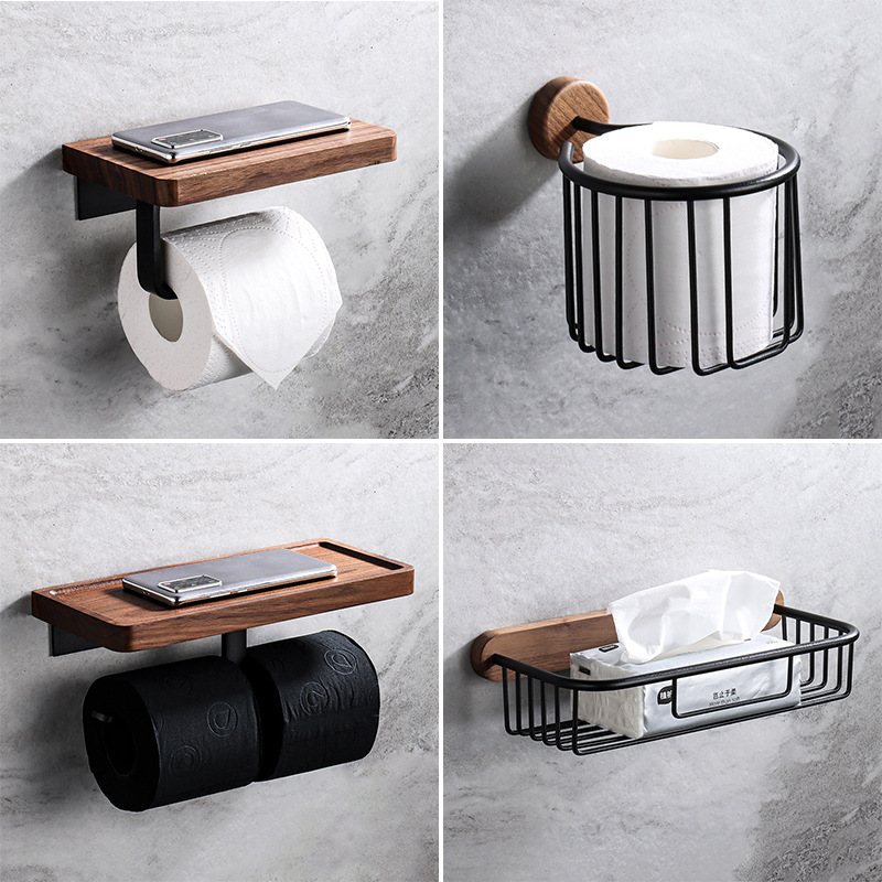 Drewniany uchwyt na chusteczki – Home Bathroom Paper Towel Dispenser recenzja i cena
