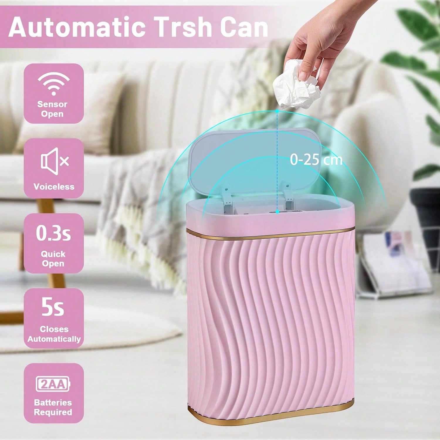 Inteligentny kosz na śmieci z  – Home Bathroom Trash Can recenzja i cena