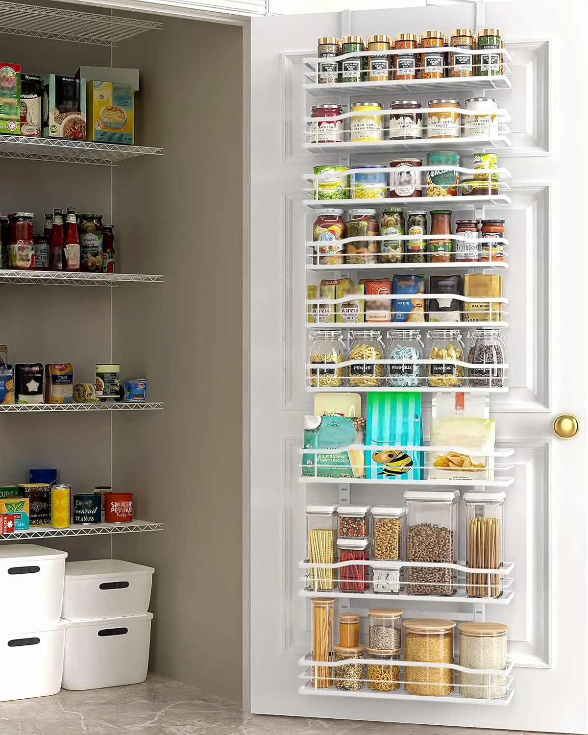 Biały 9-poziomowy organizer do – Home Essentials Bathroom Rack recenzja i cena