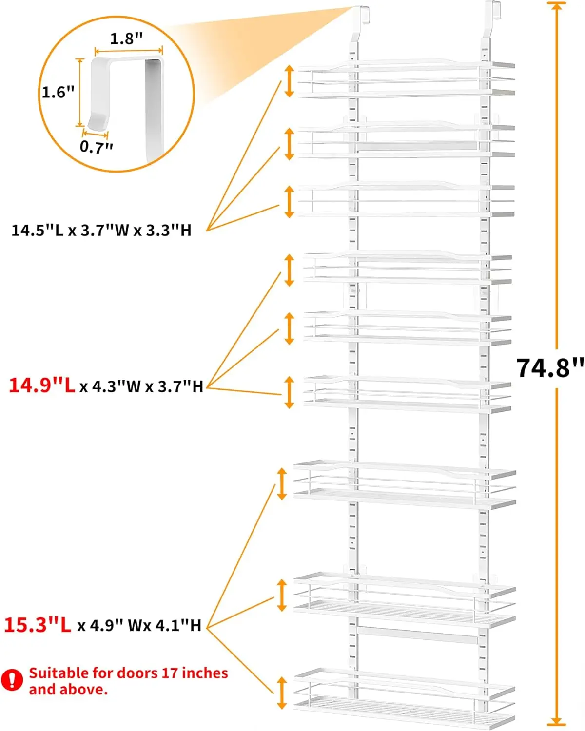 Biały 9-poziomowy organizer do – Home Essentials Bathroom Rack recenzja i cena