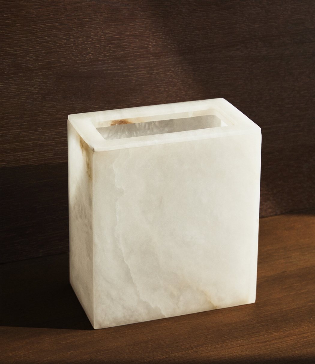 Kosz na śmieci z kamienia natu – Home Bathroom Trash Can recenzja i cena