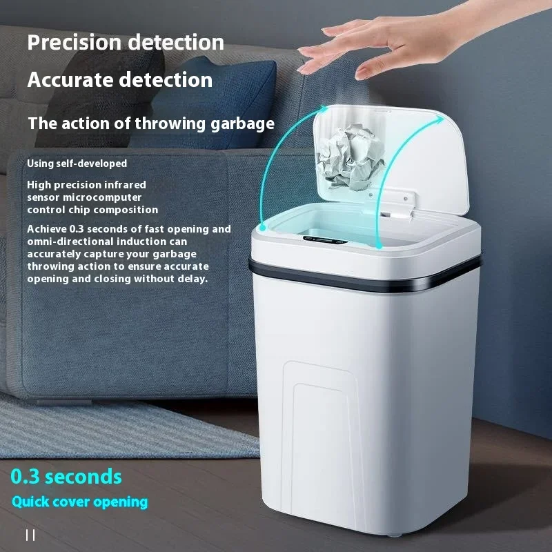 15L inteligentny kosz na śmiec – Home Bathroom Trash Can recenzja i cena