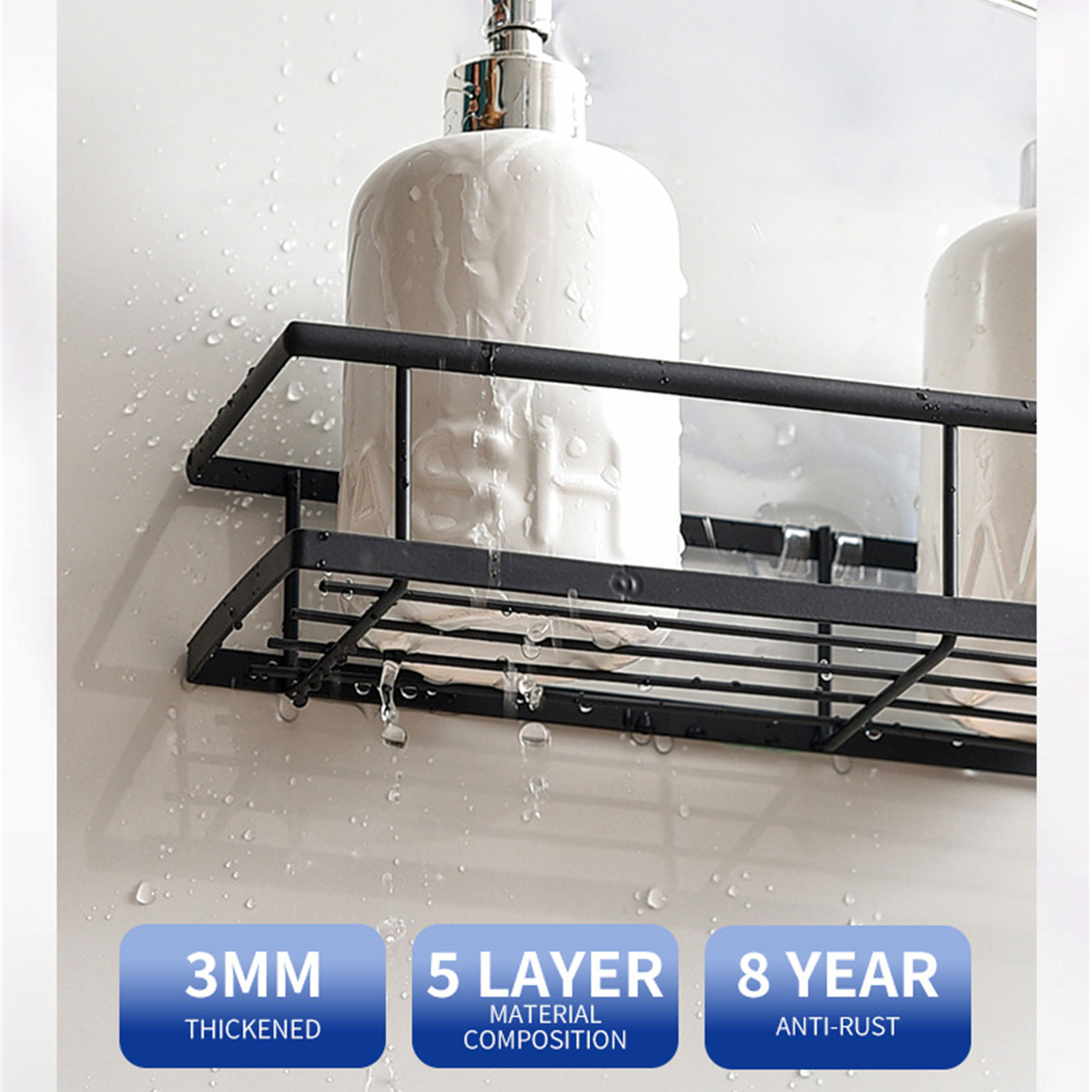 Organizer do łazienki, zestaw  – Home Essentials Bathroom Rack recenzja i cena