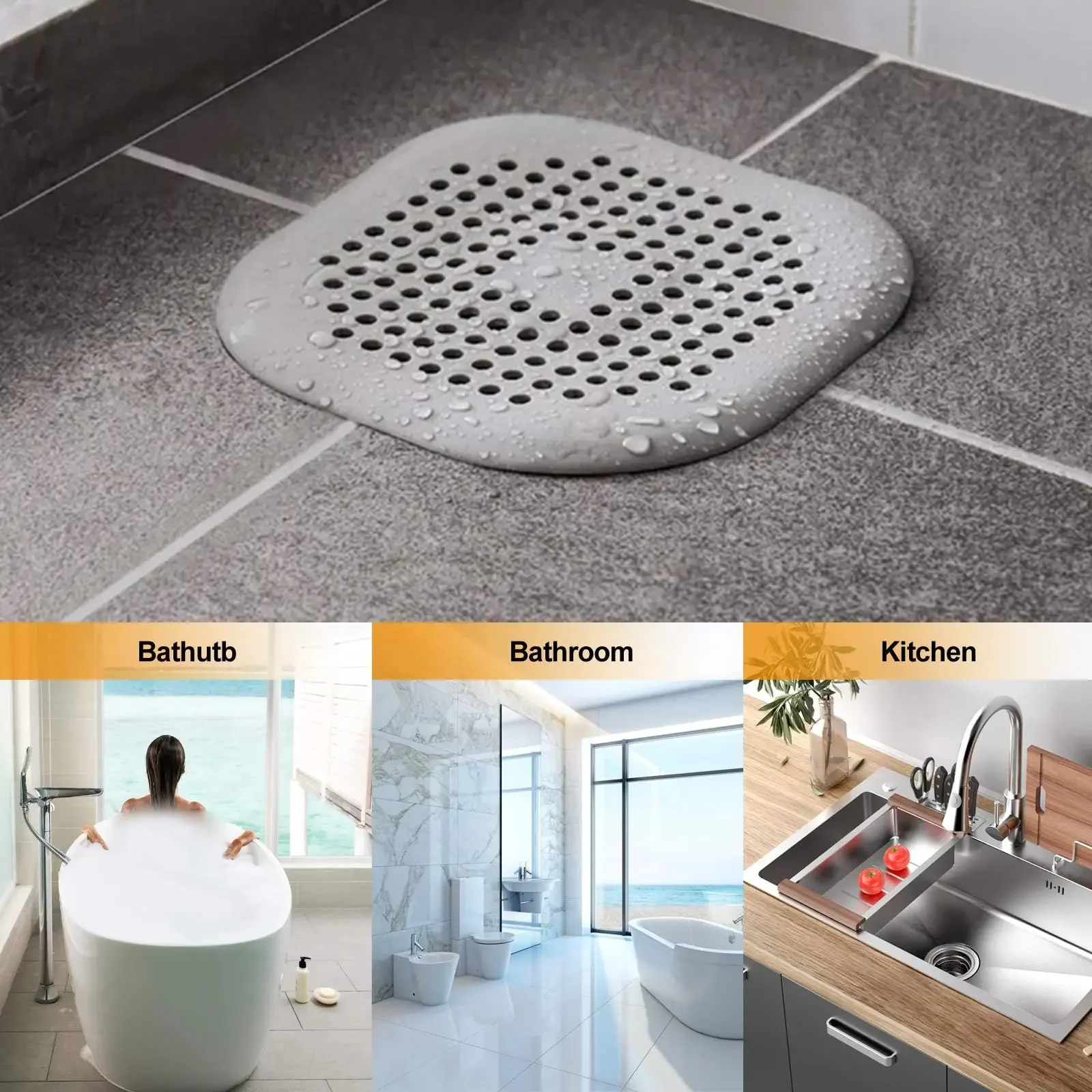 Zatyczka do odpływu, silikonow – Home Bathroom Water Filter recenzja i cena