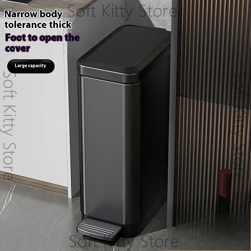 Kosz na śmieci ze stali nierdz – Home Bathroom Trash Can recenzja i cena