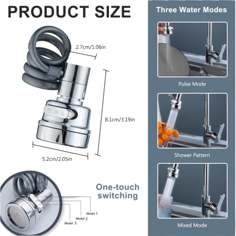 Nowy 3 tryby bateria zlewozmyw – Home Bathroom Water Filter recenzja i cena