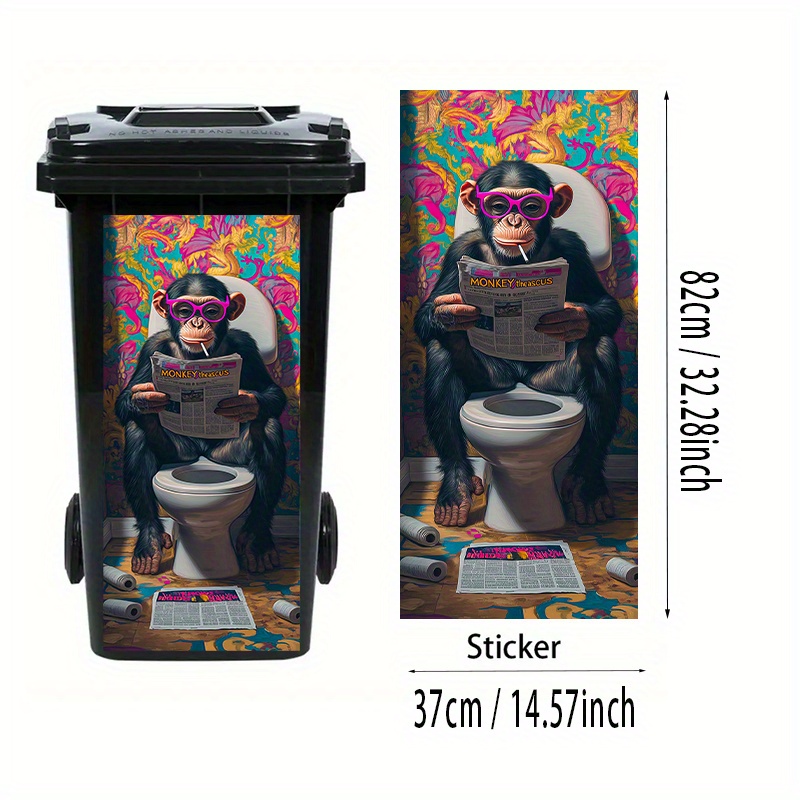 Zabawna naklejka na kosz na śm – Home Bathroom Trash Can recenzja i cena