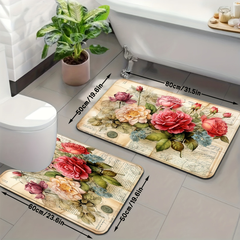 VIKAMA Vintage Floral Dywanik  – Zara Home Bathroom Rug recenzja i cena