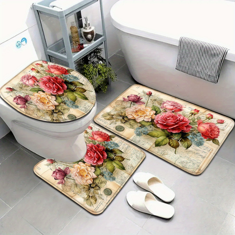 VIKAMA Vintage Floral Dywanik  – Zara Home Bathroom Rug recenzja i cena