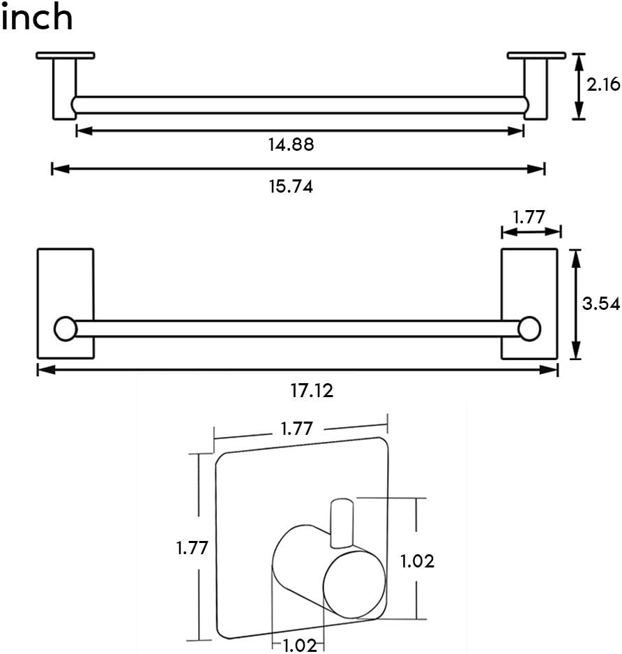 Wieszak na ręczniki 16 cali z  – Towel Bar Stainless recenzja i cena