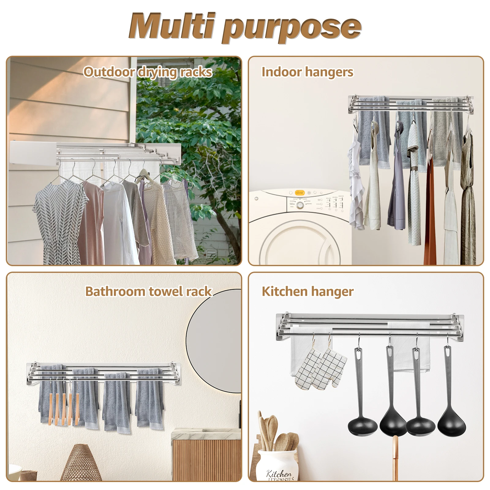 Składana wieszak na ubrania ze – Towel Bar Stainless recenzja i cena