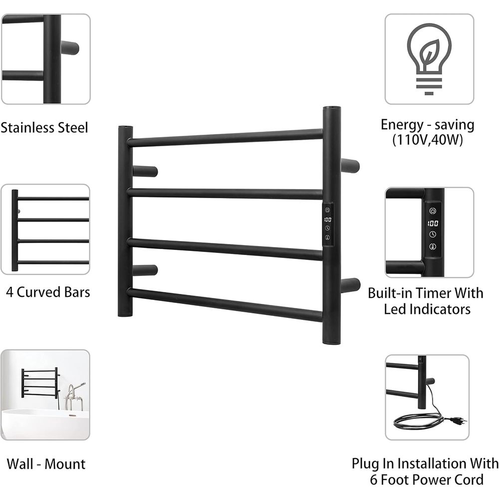 Elektryczny grzejnik łazienkow – Towel Bar Stainless recenzja i cena
